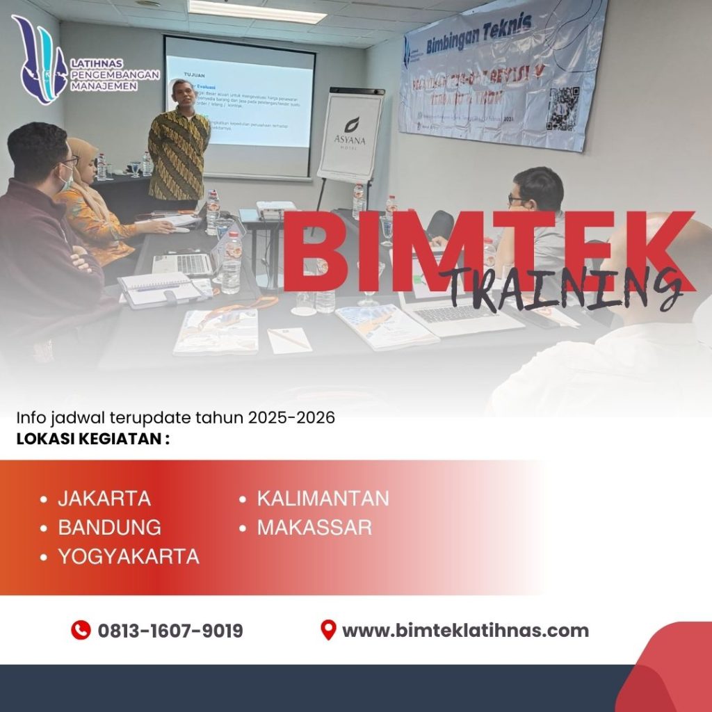 Info Jadwal Bimtek Corporate Finance Tahun 2025-2026