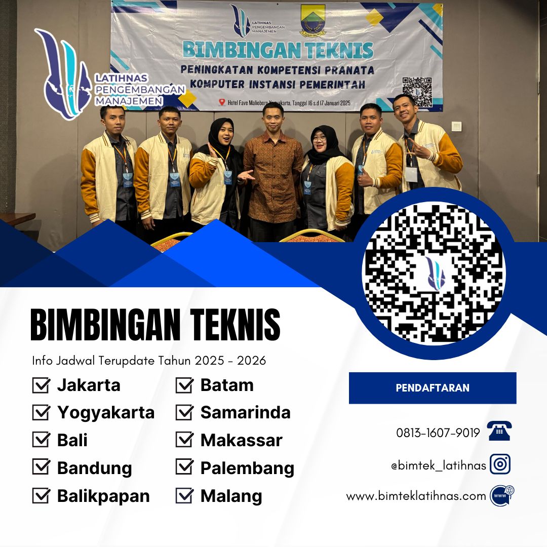 Bimtek Pengawasan dan Evaluasi Reklamasi dan Pascatambang - bimteklatihnas Tahun 2025 - 2026