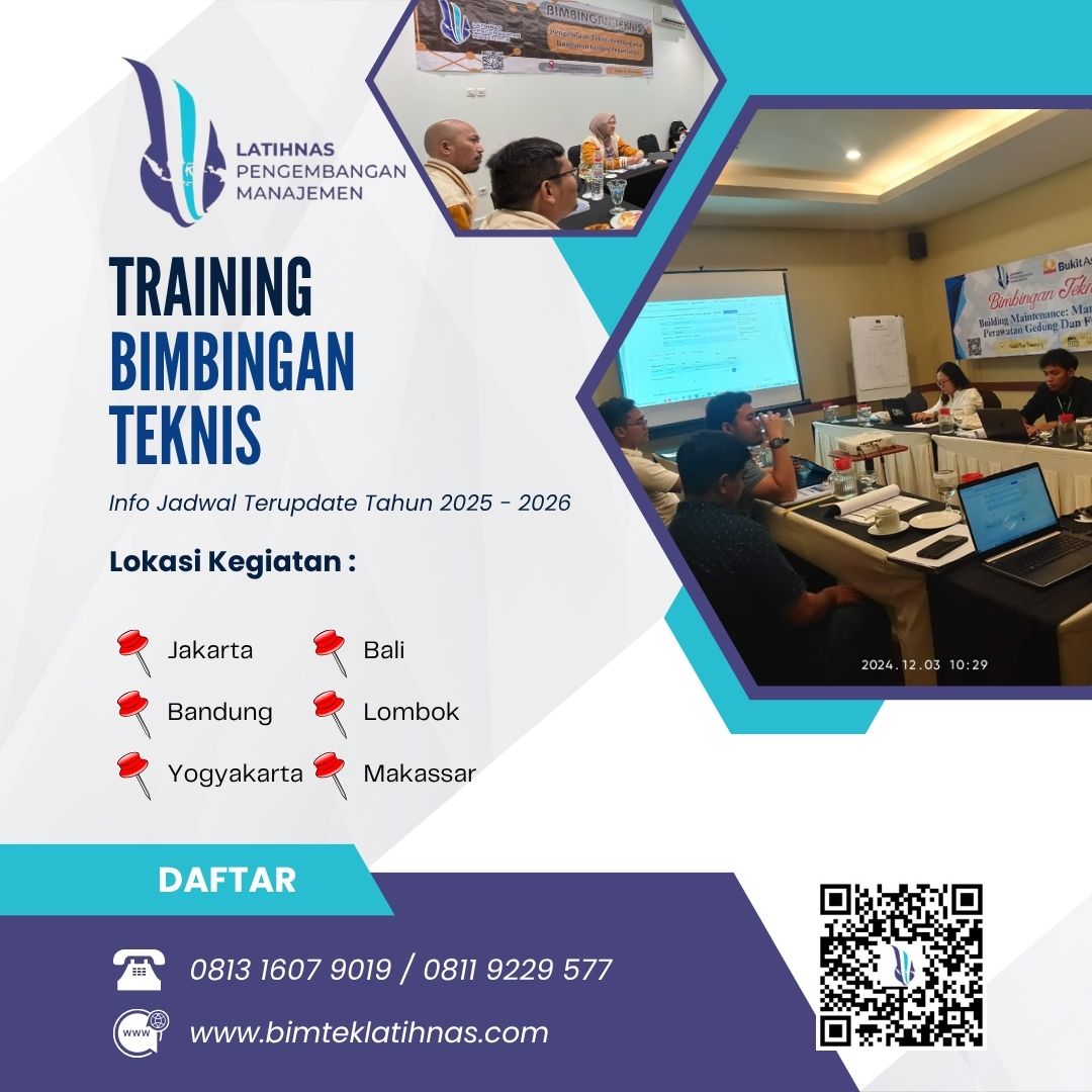 Training Manajemen Pemeliharaan Gedung Berbasis Preventif dan Korektif - Tahun 2025 - 2026