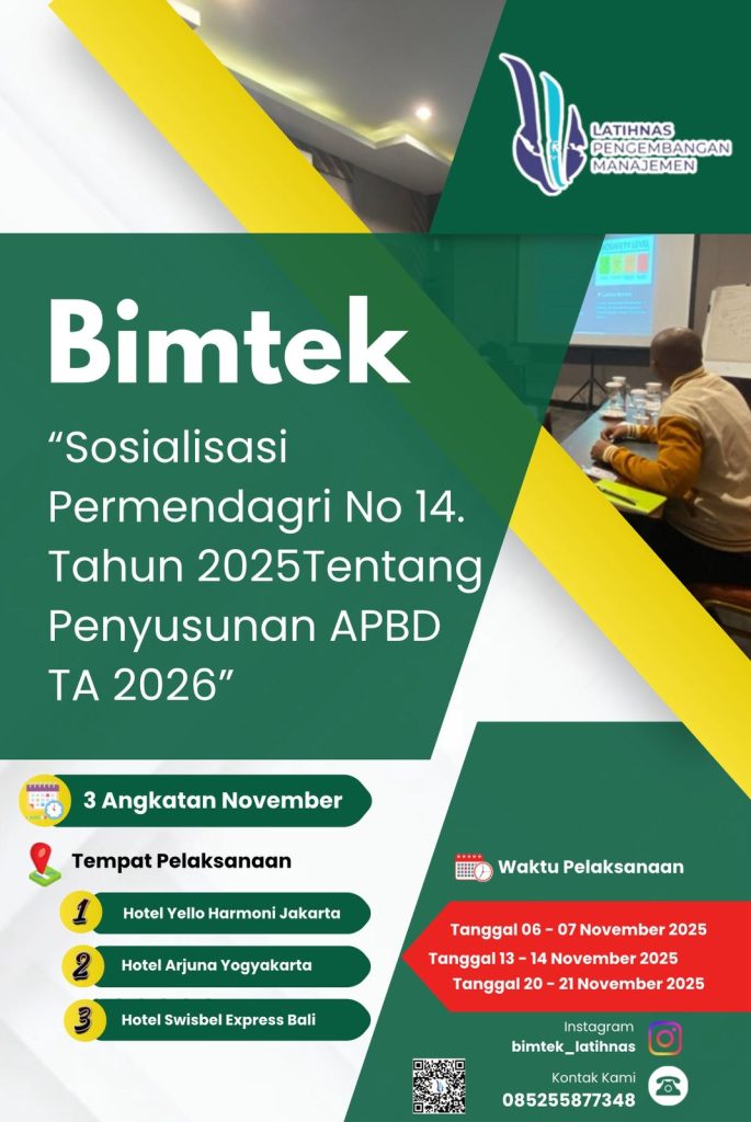 Bimtek Permendagri Nomor 14 Tahun 2025 : Strategi Efektif Penyusunan APBD Tahun Anggaran 2026