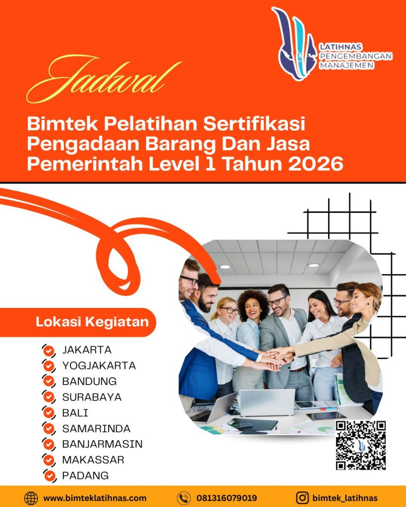 Info Bimtek Sertifikasi PBJP Level 1 Dasar Tahun 2026